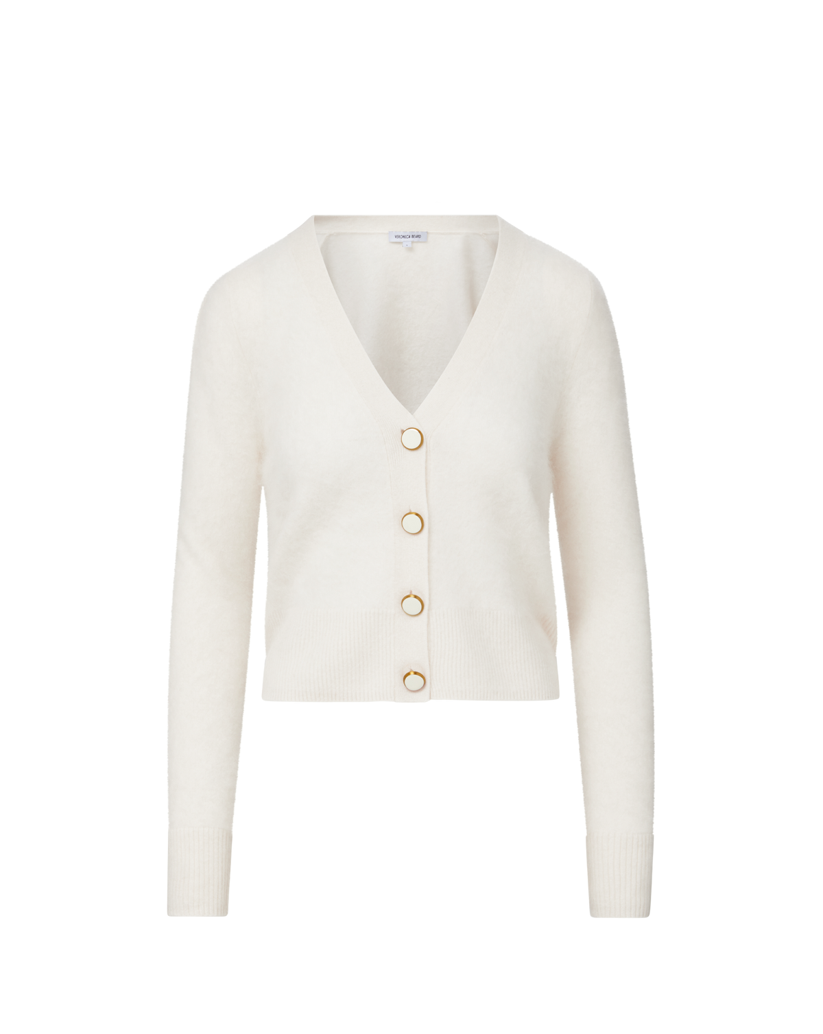 Veronica Beard | Solene Brushed Cashmere Cardigan in Ivory Ivory
