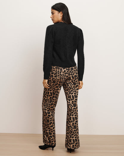 Veronica Beard | Solene Brushed Cashmere Cardigan in Black Black