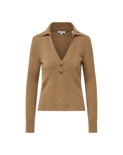 Veronica Beard | Rouni Merino Wool Pullover in Dark Khaki Dark Khaki