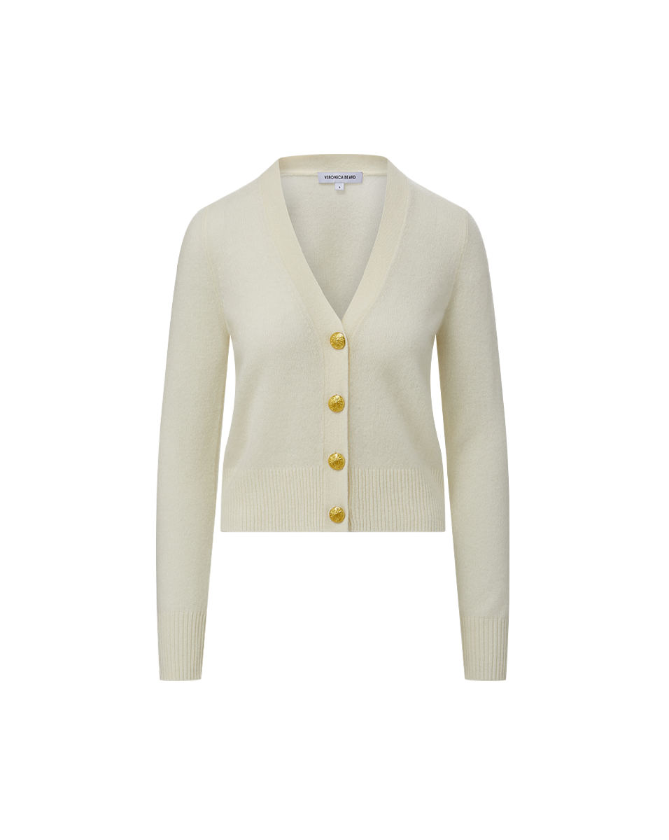 Veronica Beard | Solene Cashmere Cardigan in Ivory Ivory