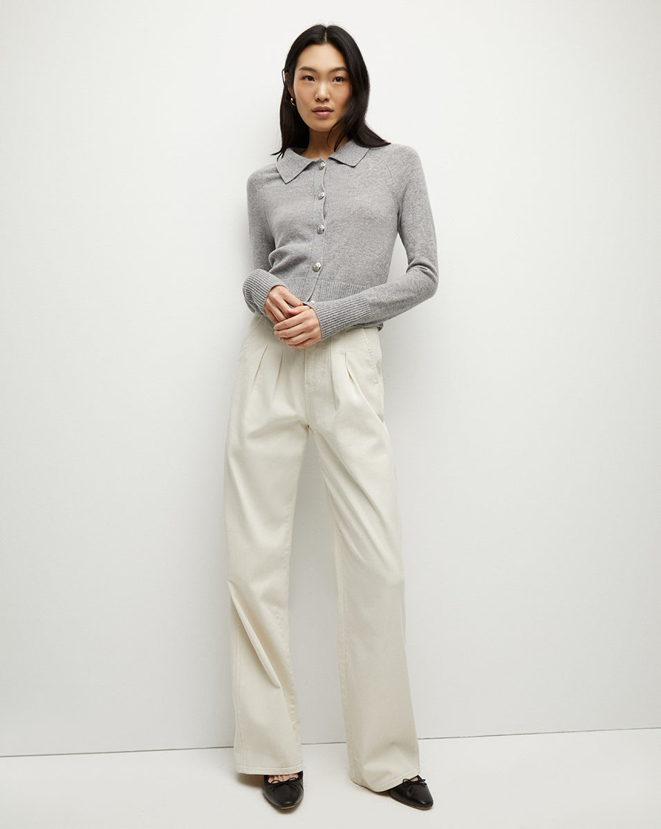 Veronica Beard | Cheshire Cashmere Cardigan in Heather Grey Heather Grey
