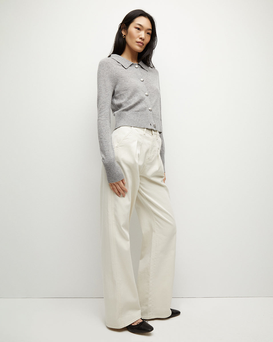 Veronica Beard | Cheshire Cashmere Cardigan in Heather Grey Heather Grey