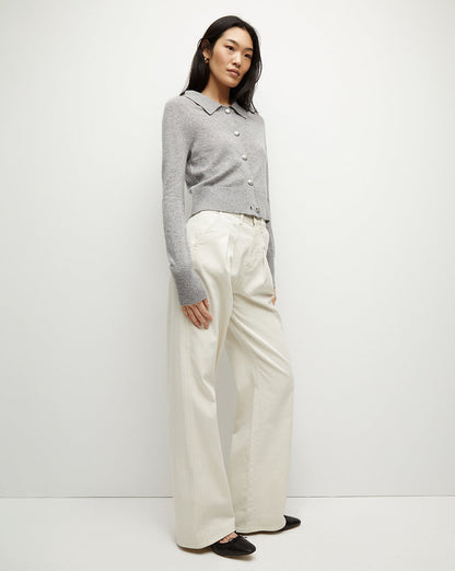 Veronica Beard | Cheshire Cashmere Cardigan in Heather Grey Heather Grey