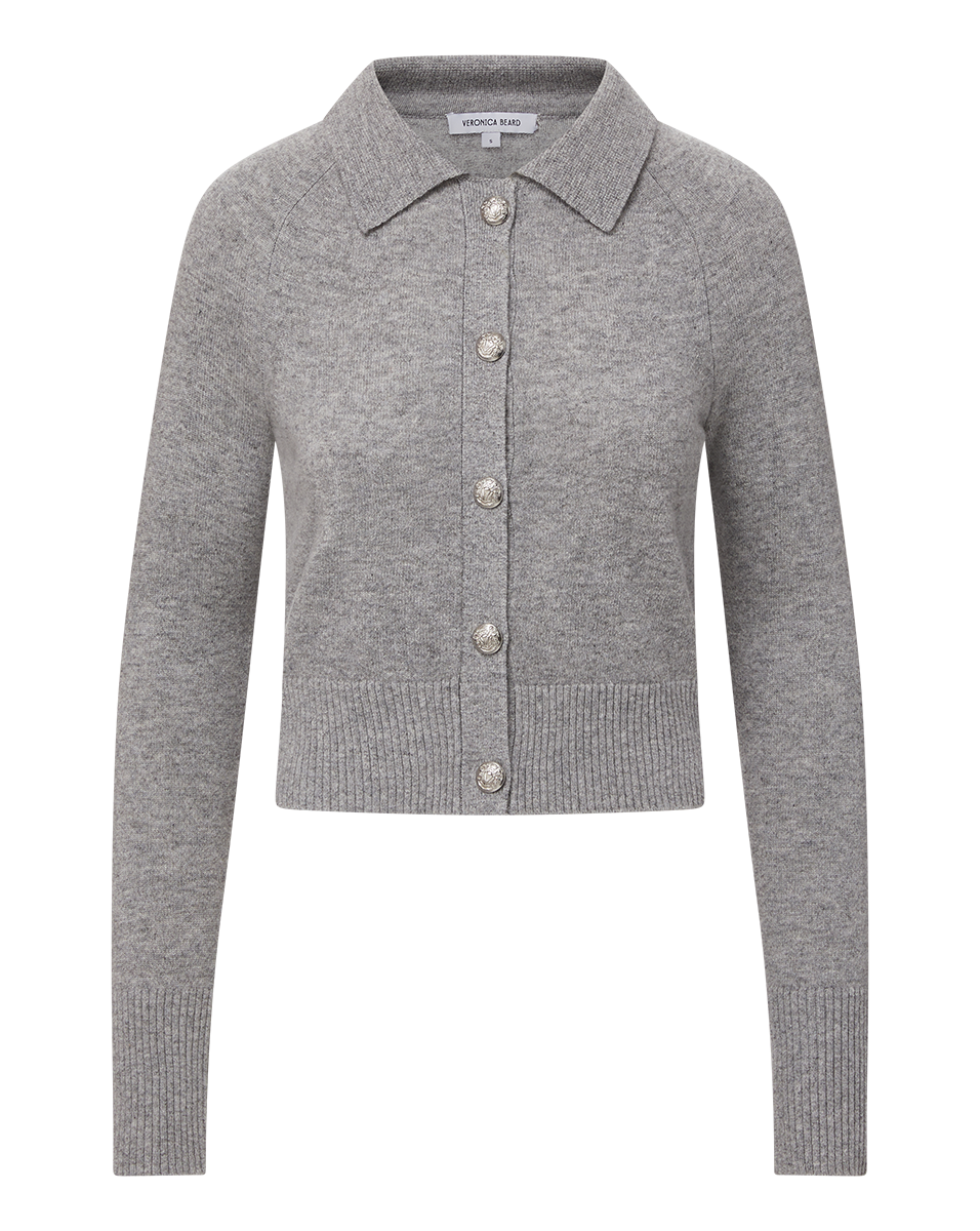 Veronica Beard | Cheshire Cashmere Cardigan in Heather Grey Heather Grey