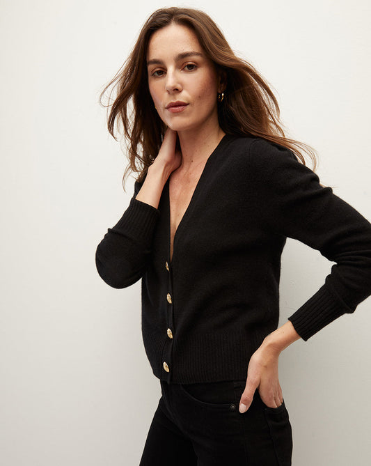 Veronica Beard | Solene Cashmere Cardigan Black
