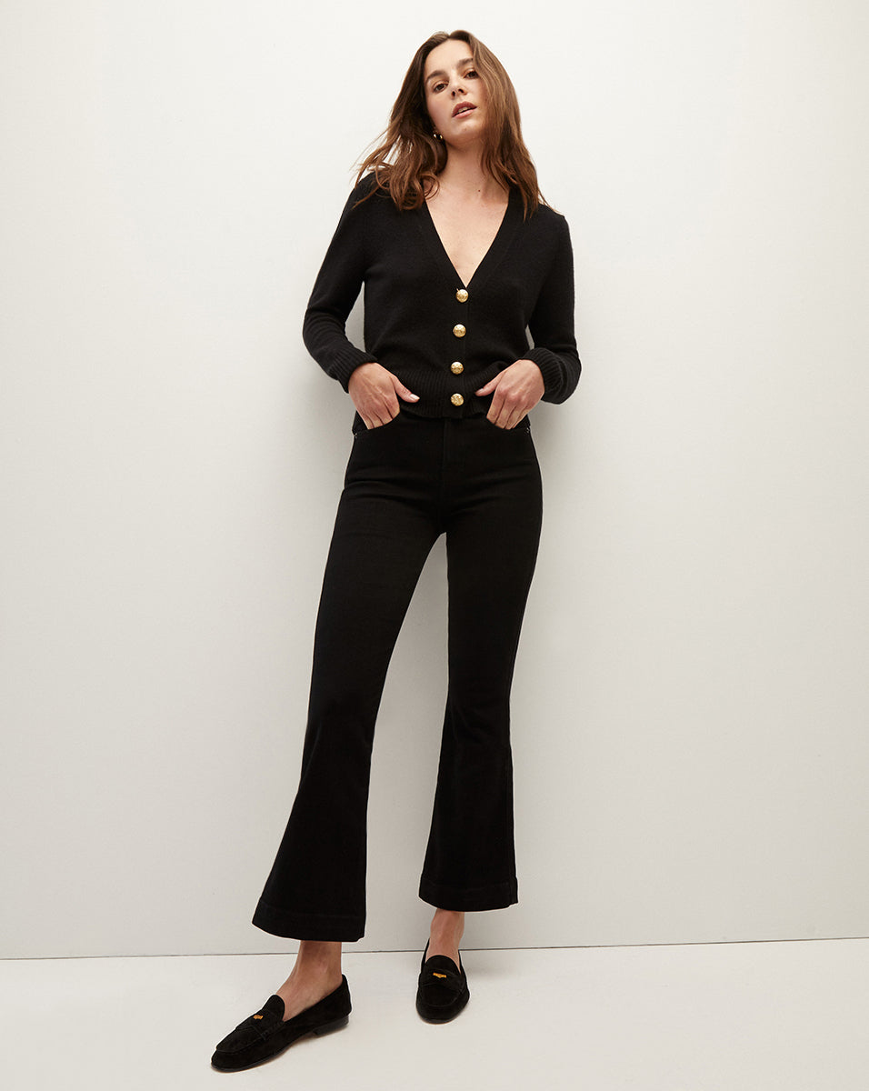 Veronica Beard | Solene Cashmere Cardigan Black