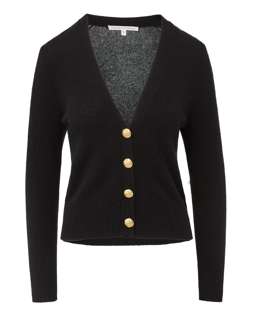 Veronica Beard | Solene Cashmere Cardigan Black