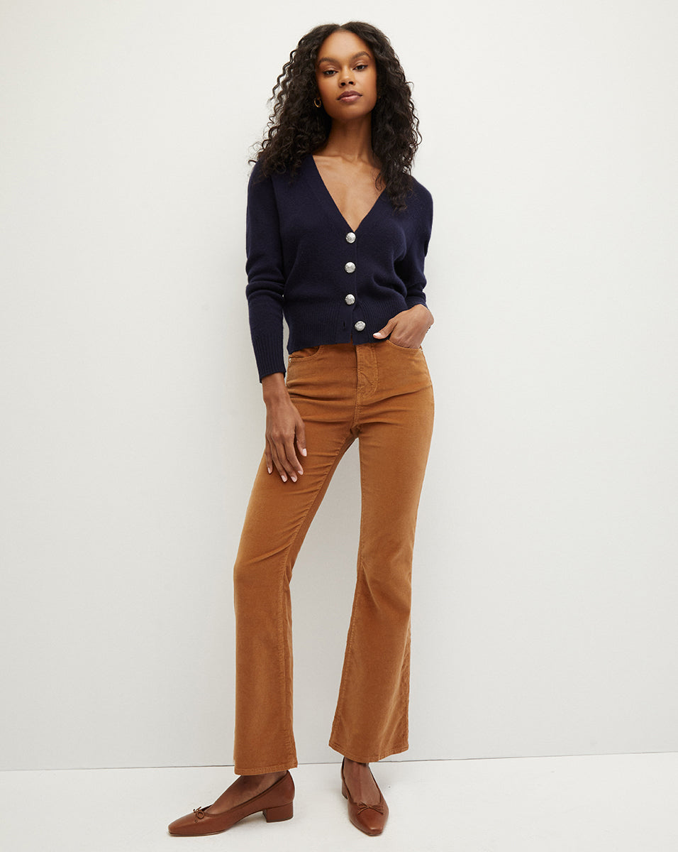 Veronica Beard | Solene Cashmere Cardigan Navy