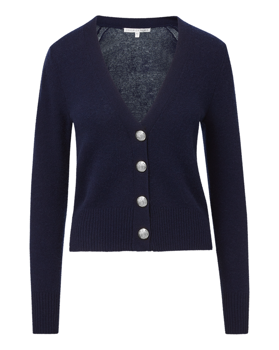Veronica Beard | Solene Cashmere Cardigan Navy