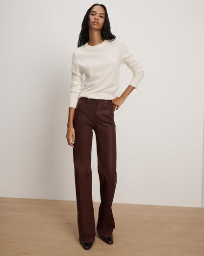 Veronica Beard | Pippen Brushed Cashmere Pullover in Ivory Ivory