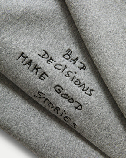 Veronica Beard | Beaumont Embroidered Sweatshirt in Light Heather Grey Light Heather Grey/Bd