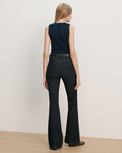 Veronica Beard | Sid Crewneck Knit Tank Top in Navy Navy