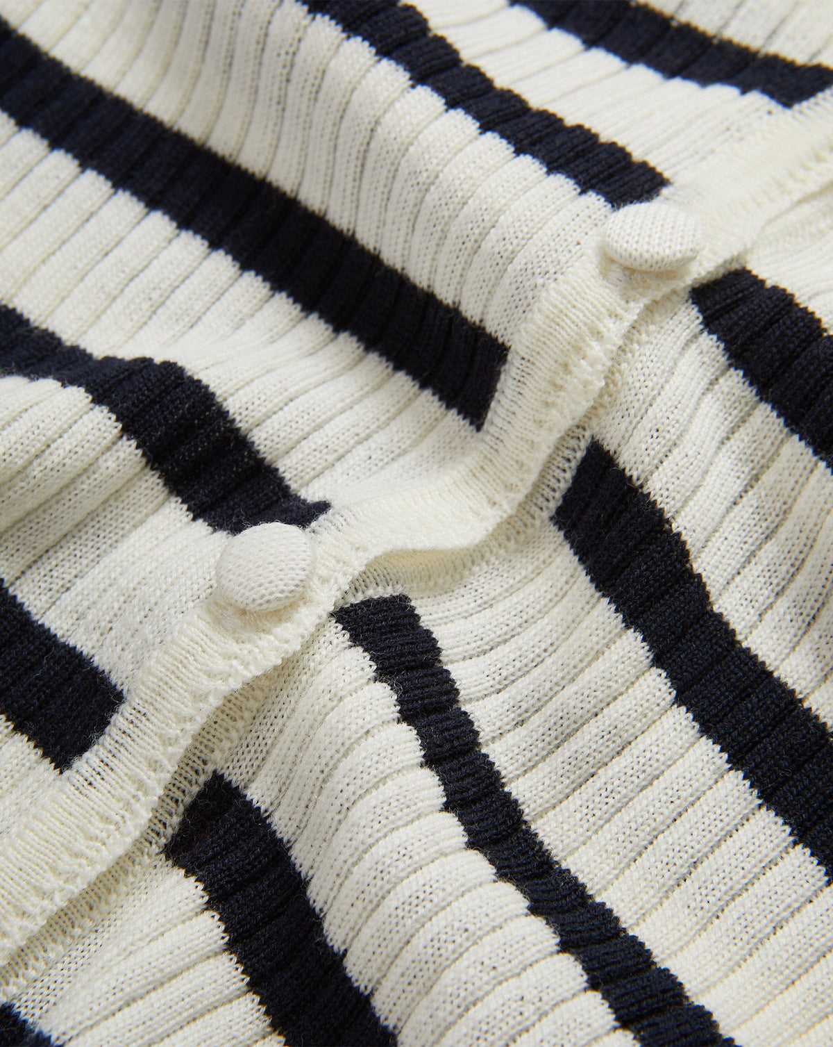 Veronica Beard | Anwin Merino Wool Cardigan in Dove White & Navy Stripes Dove White/Navy