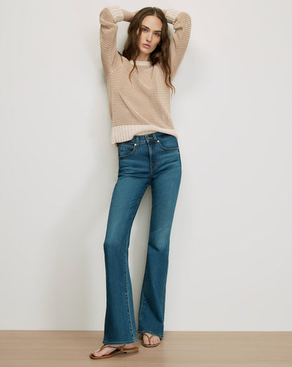 Veronica Beard | Orlian Knit Pullover in Chai/Ecru Chai/Ecru