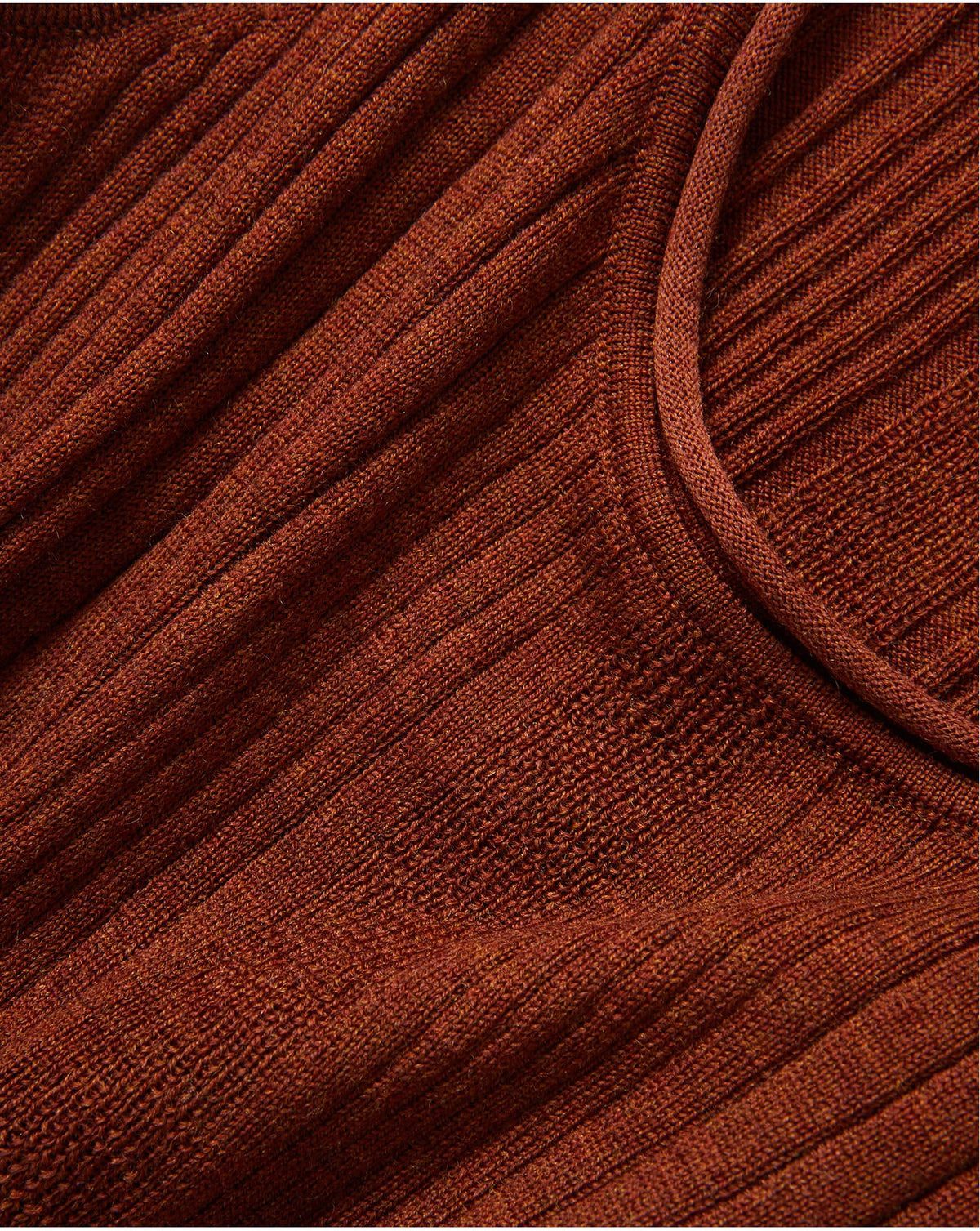 Veronica Beard | Birke Merino Wool Tank Top in Rust Rust