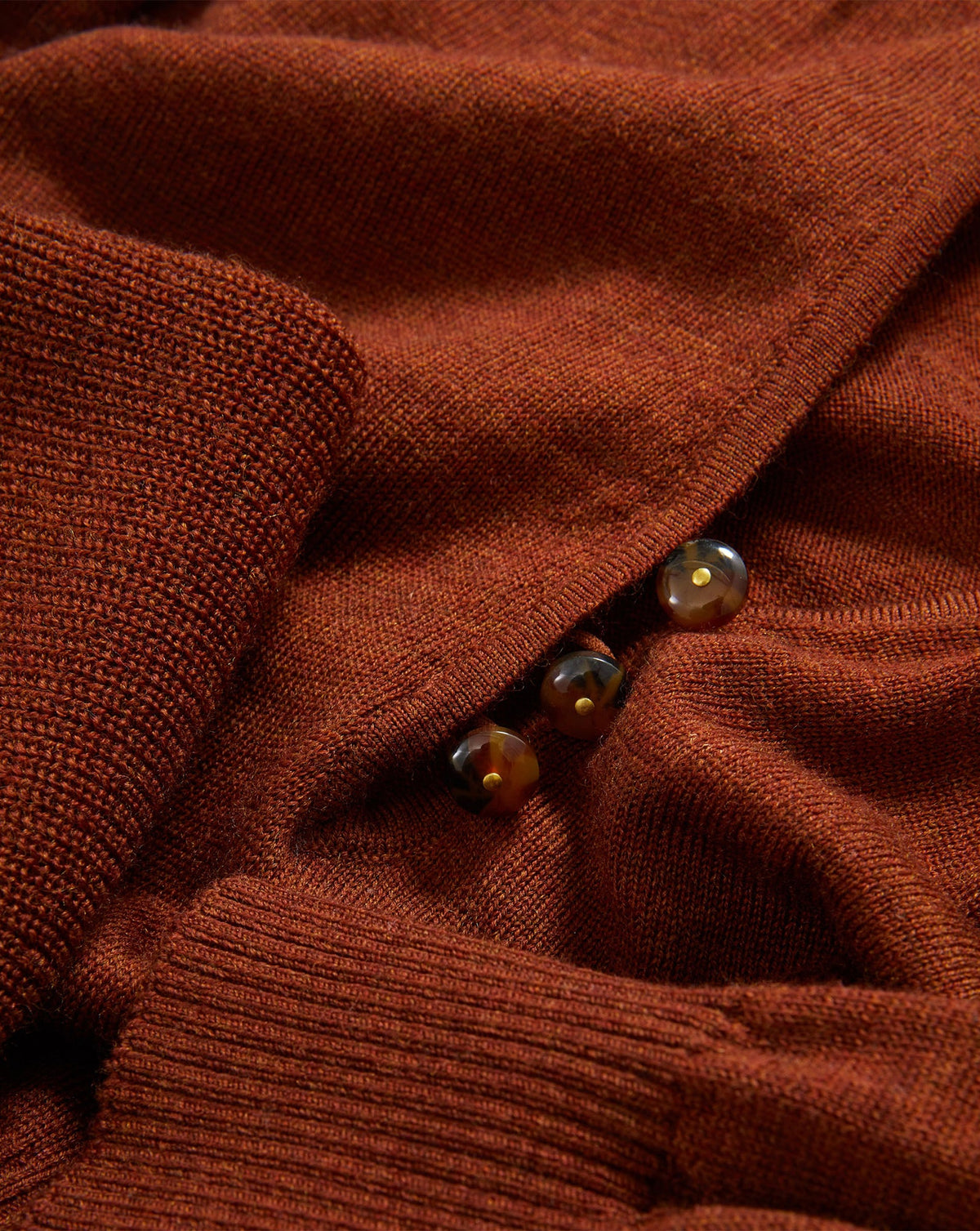 Veronica Beard | Zainen Merino Wool Pullover in Rust Rust