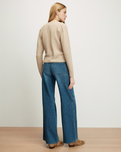 Veronica Beard | Solene Cashmere Cardigan in Oatmeal Oatmeal