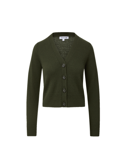 Veronica Beard | Solene Cashmere Cardigan in Loden Loden