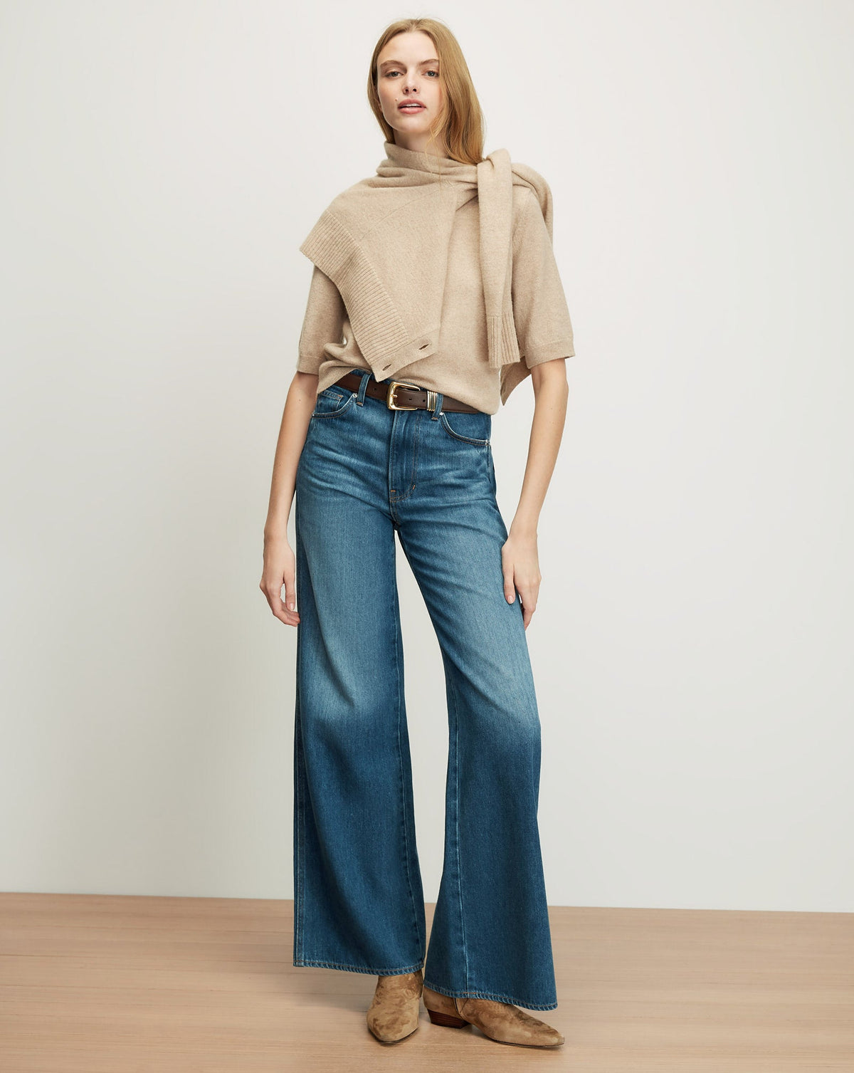 Veronica Beard | Shana Cashmere Sweater in Oatmeal Oatmeal