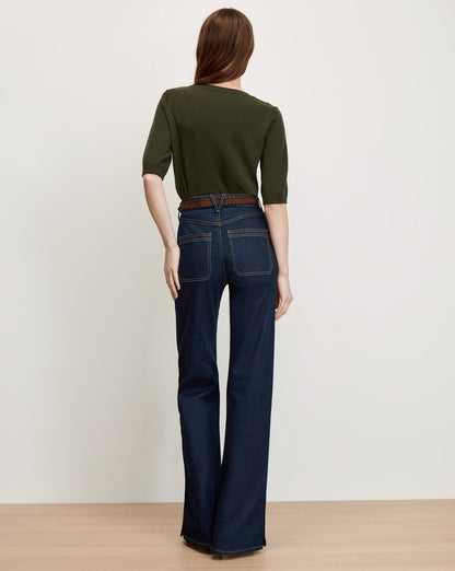 Veronica Beard | Shana Cashmere Sweater in Loden Loden