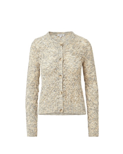 Veronica Beard | Drummond Pointelle Cardigan in Off-White Dove Multi Dove White Multi