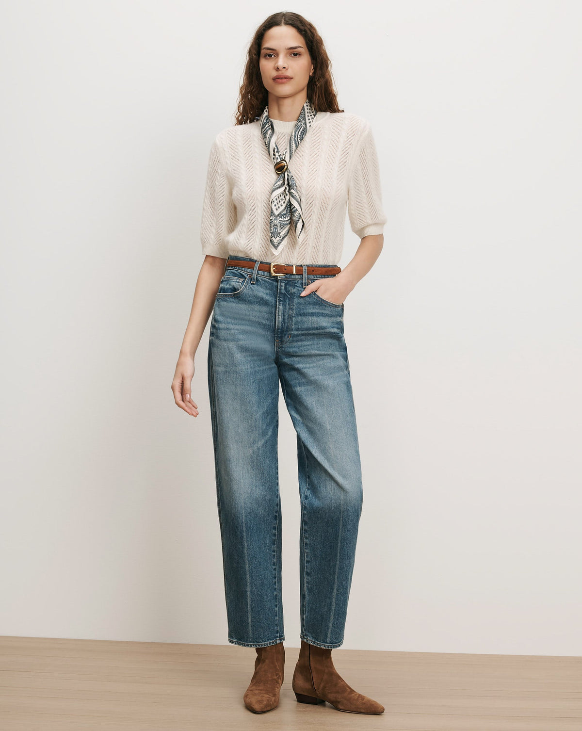 Veronica Beard | Shana Pointelle Sweater in Dove White Dove White