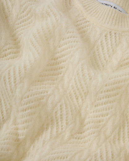 Veronica Beard | Shana Pointelle Sweater in Dove White Dove White