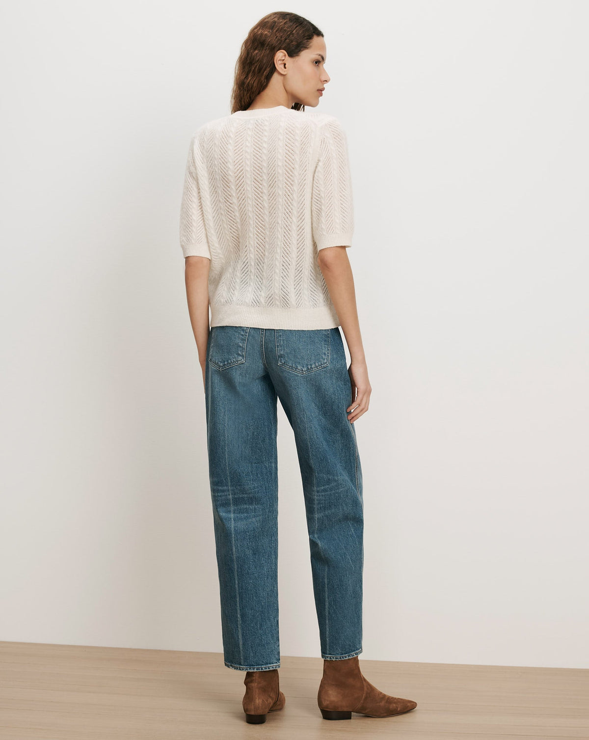 Veronica Beard | Shana Pointelle Sweater in Dove White Dove White