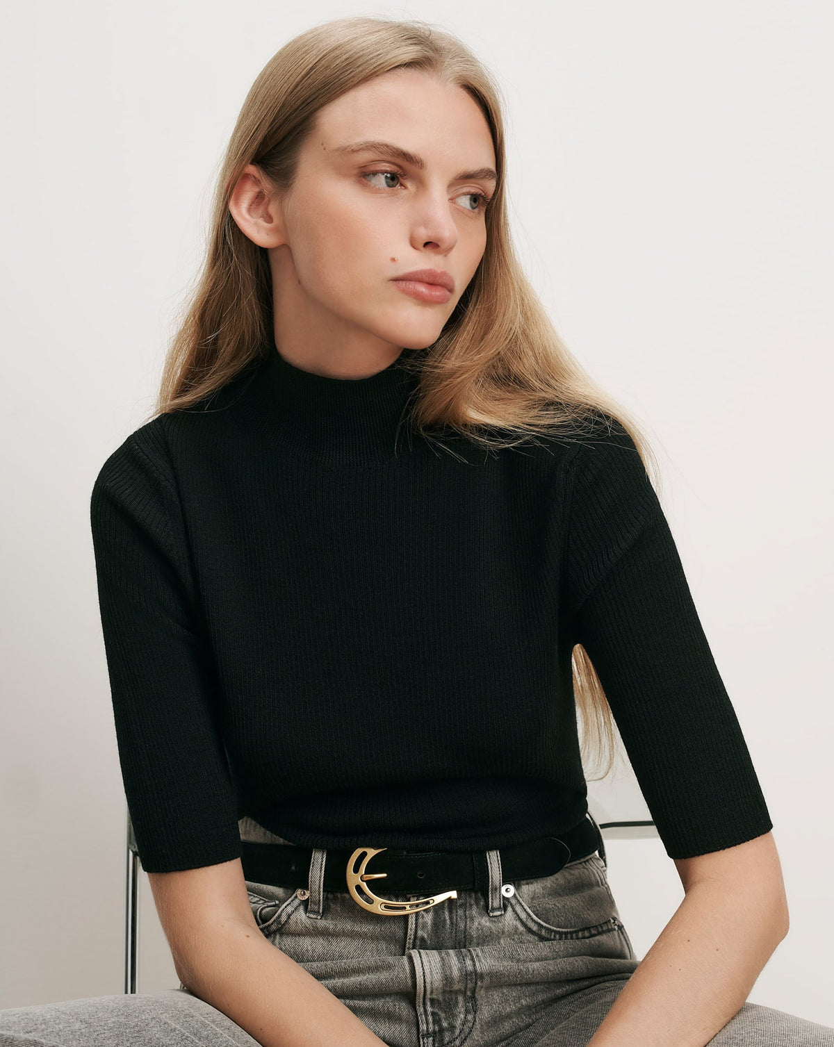 Veronica Beard | Alastair Merino Wool Pullover in Black Black