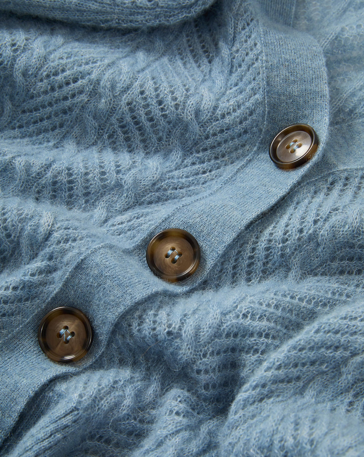 Veronica Beard | Solene Pointelle Cardigan in Blue River Blue River