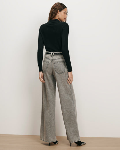 Veronica Beard | Rouni Merino Wool Pullover in Black Black