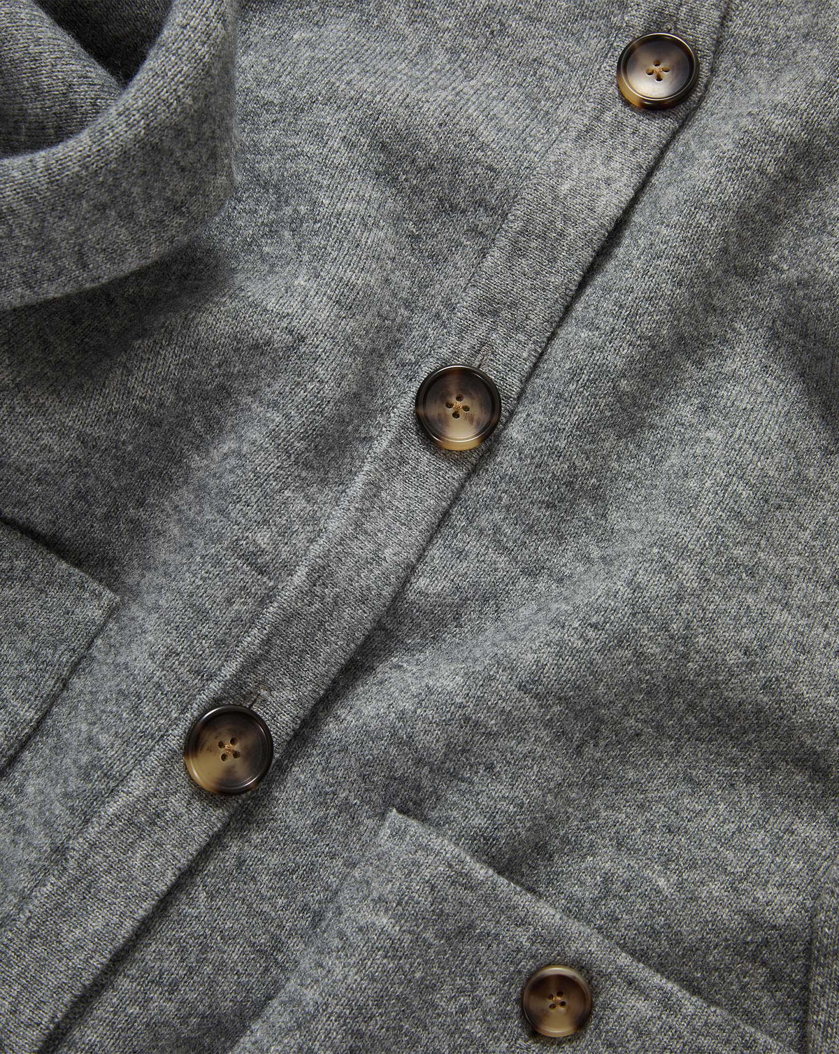 Veronica Beard | Elwood Merino Wool Cardigan in Medium Heather Grey Medium Heather Grey