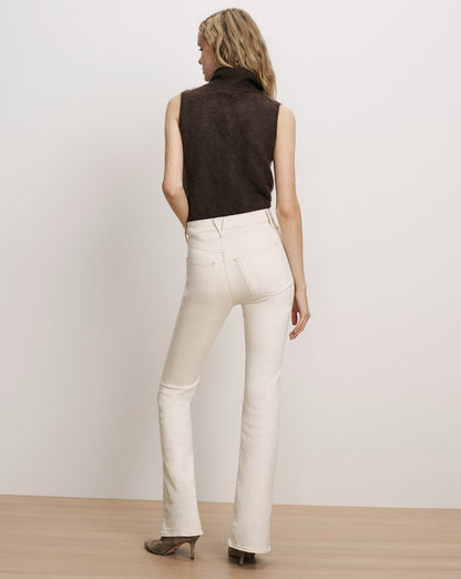 Veronica Beard | Mazzy Brushed Cashmere Sleeveless Sweater in Dark Brown Espresso