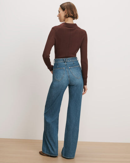 Veronica Beard | Rouni Merino Wool Pullover in Burgundy Burgundy