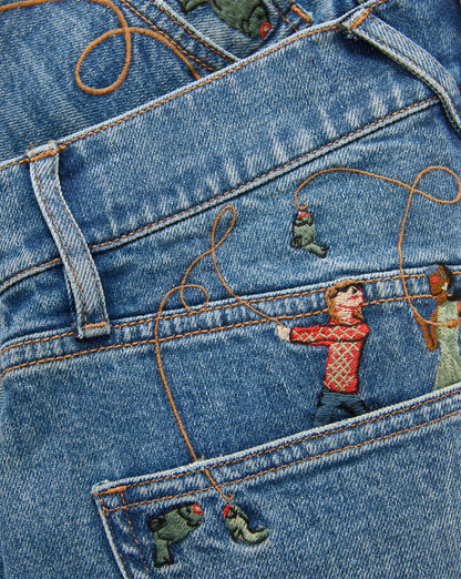 Veronica Beard | Elijah Denim Short in Stoned Serendipity Stoned Serendipity