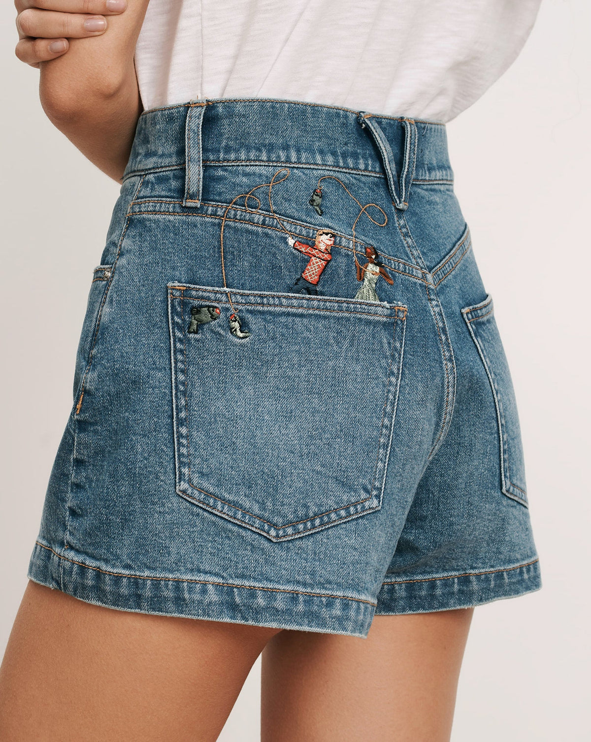 Veronica Beard | Elijah Denim Short in Stoned Serendipity Stoned Serendipity
