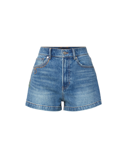 Veronica Beard | Elijah Denim Short in Stoned Serendipity Stoned Serendipity