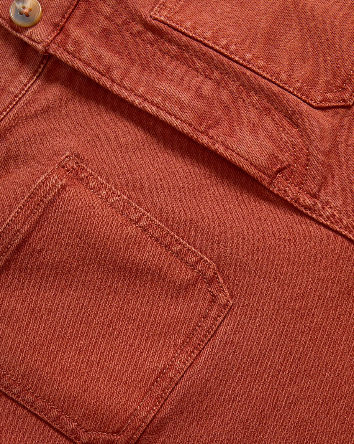 Veronica Beard | Elijah Denim Short in Rust Red Rust