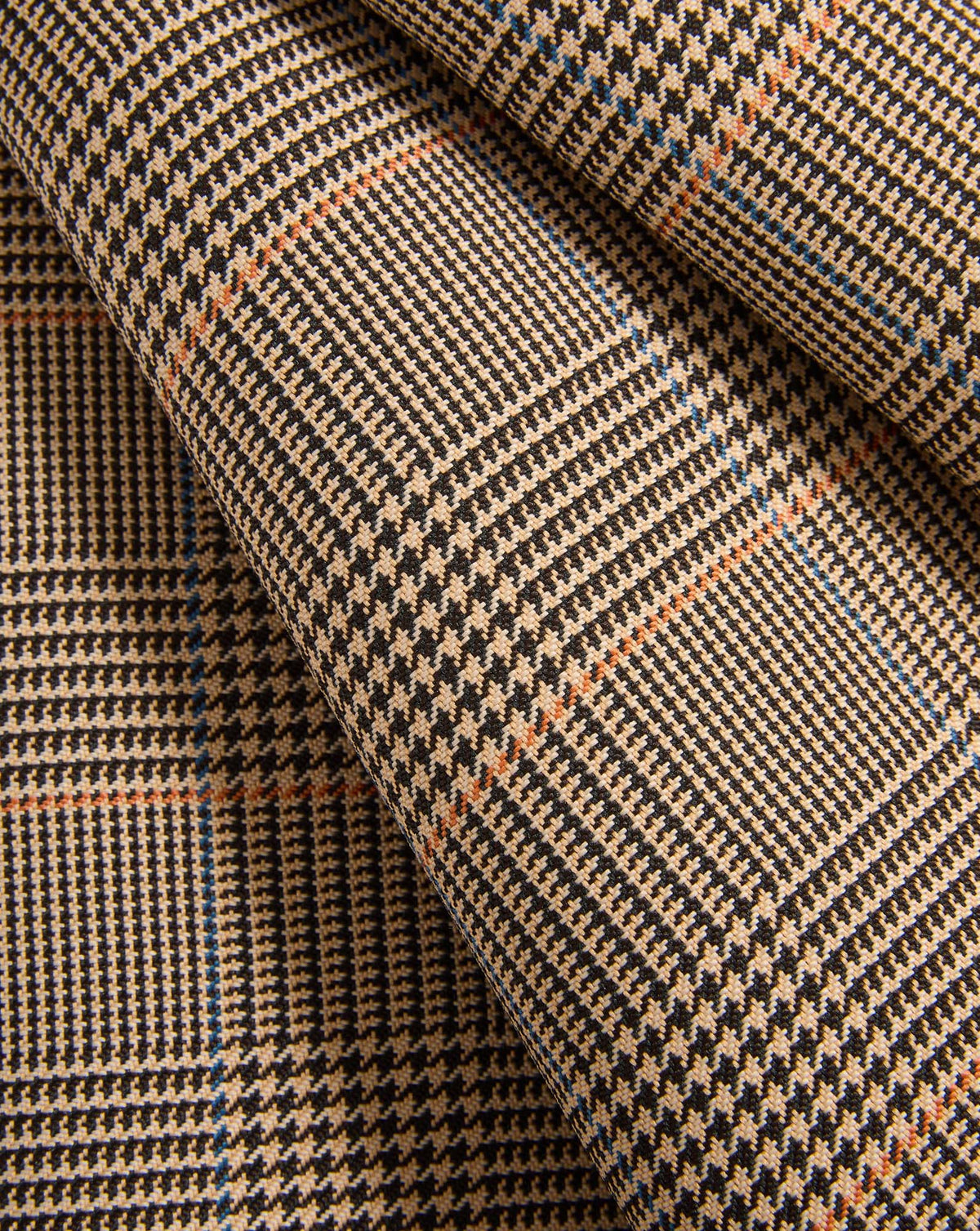 Veronica Beard | Roman A-Line Mini Skirt in Beige Houndstooth Khaki Multi Khaki Multi