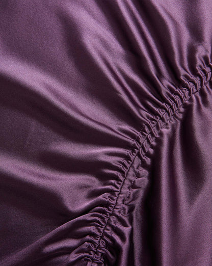 Veronica Beard | Felecia Midi Skirt in Dark Purple Dark Eggplant