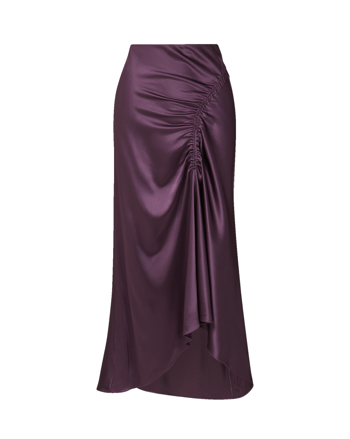 Veronica Beard | Felecia Midi Skirt in Dark Purple Dark Eggplant