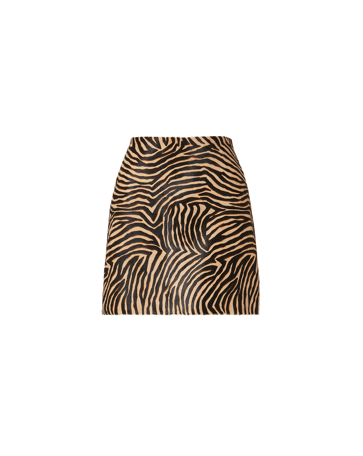 Veronica Beard | Ohemia Calf Hair Mini Skirt in Tan Multi Tan Multi
