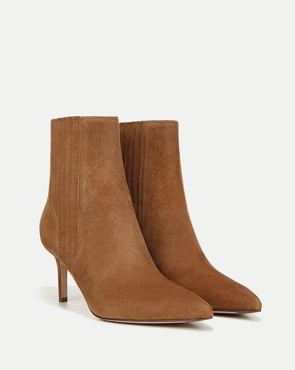 Veronica Beard | Lisa Mid-Heel Ankle Boot in Hazelwood Hazelwood