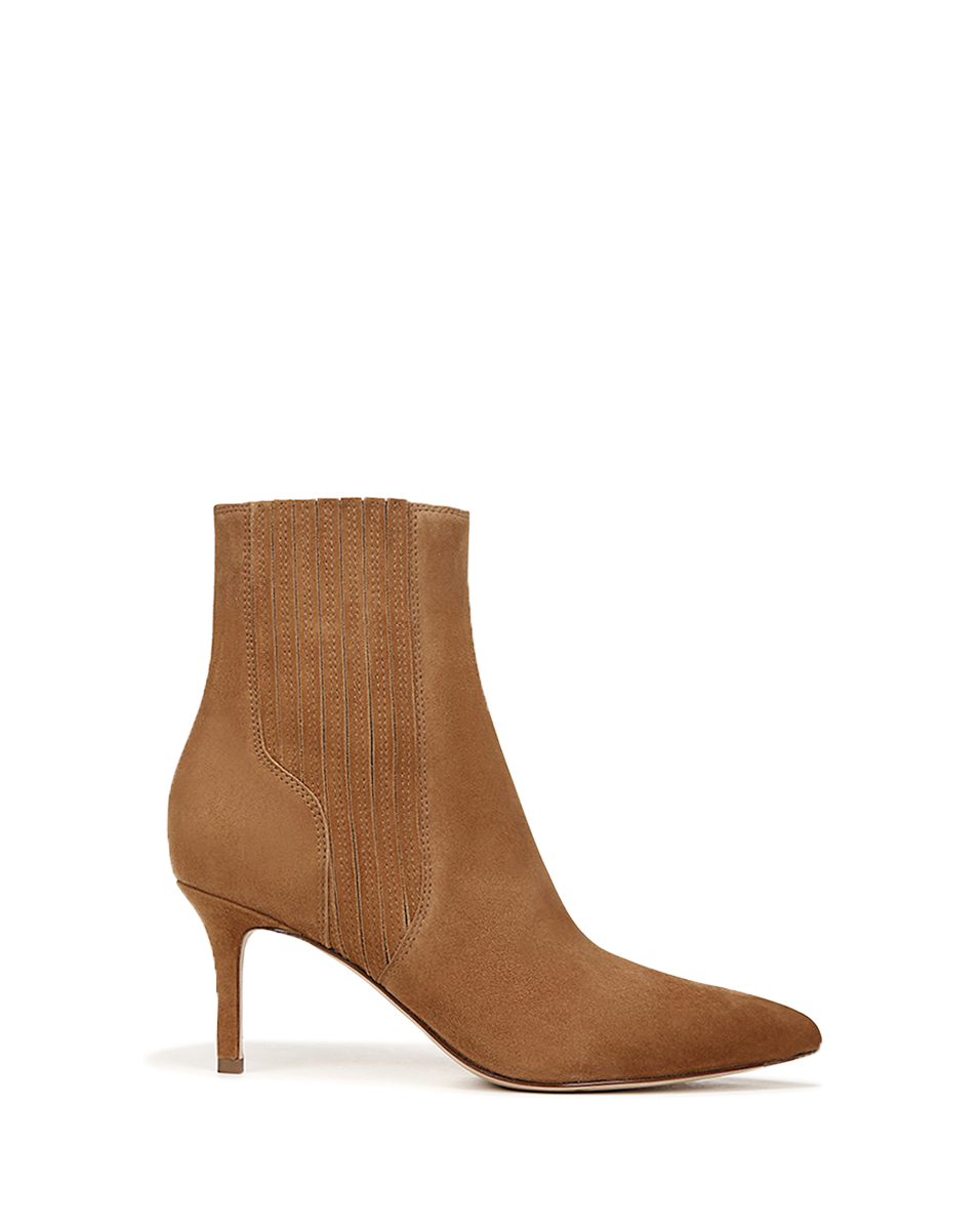 Veronica Beard | Lisa Mid-Heel Ankle Boot in Hazelwood Hazelwood