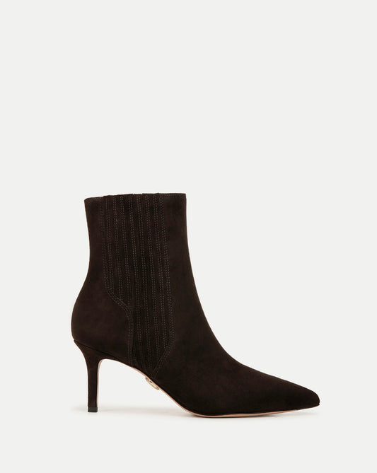 Veronica Beard | Lisa Mid-Heel Ankle Boot in Espresso Espresso
