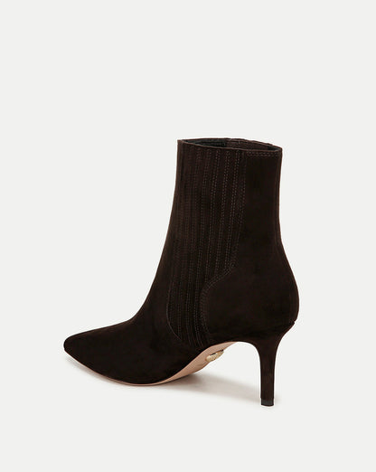 Veronica Beard | Lisa Mid-Heel Ankle Boot in Espresso Espresso