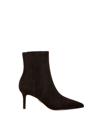Veronica Beard | Lisa Mid-Heel Ankle Boot in Espresso Espresso