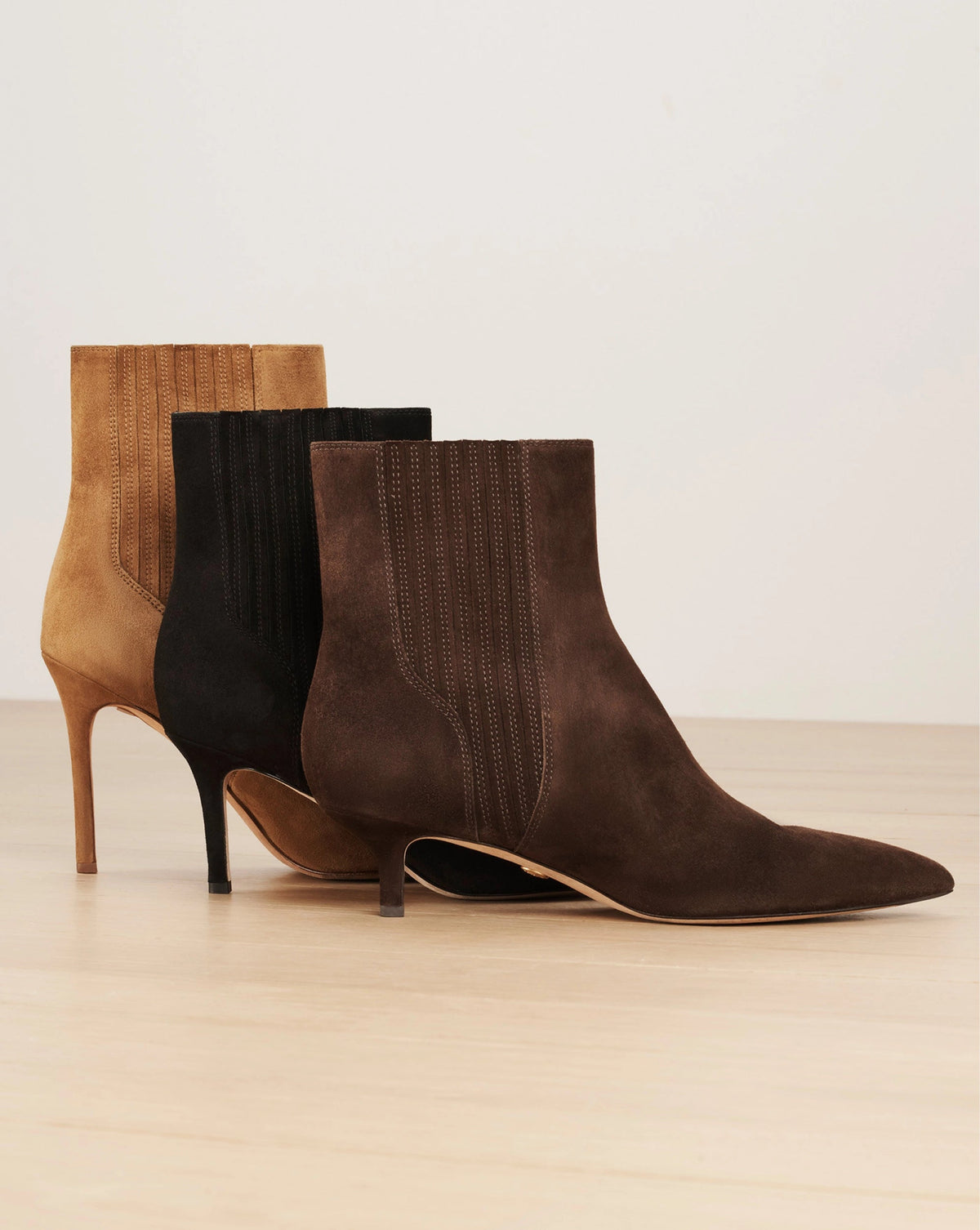 Veronica Beard | Lisa Kitten-Heel Ankle Boot in Espresso Espresso
