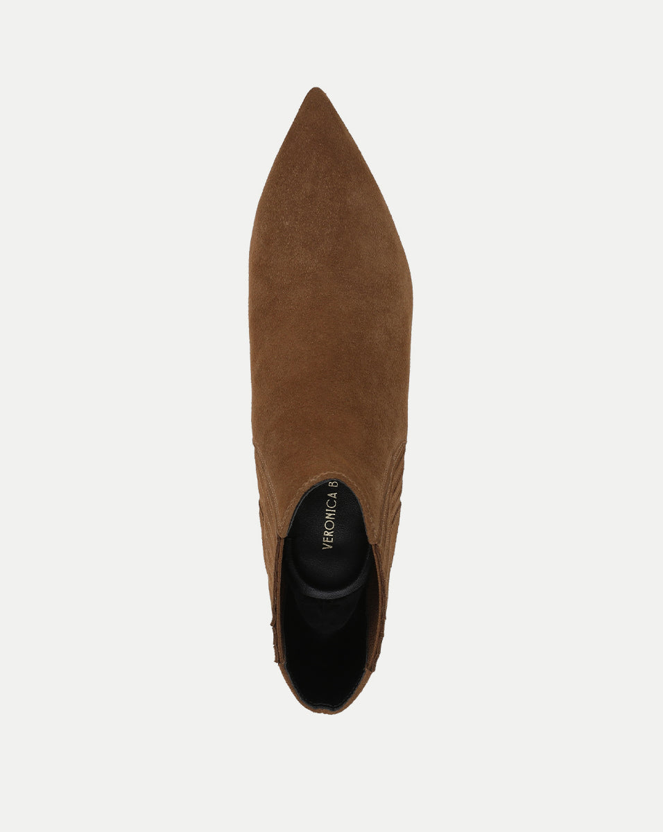 Veronica Beard | Lisa Kitten-Heel Ankle Boot in Hazelwood Hazelwood