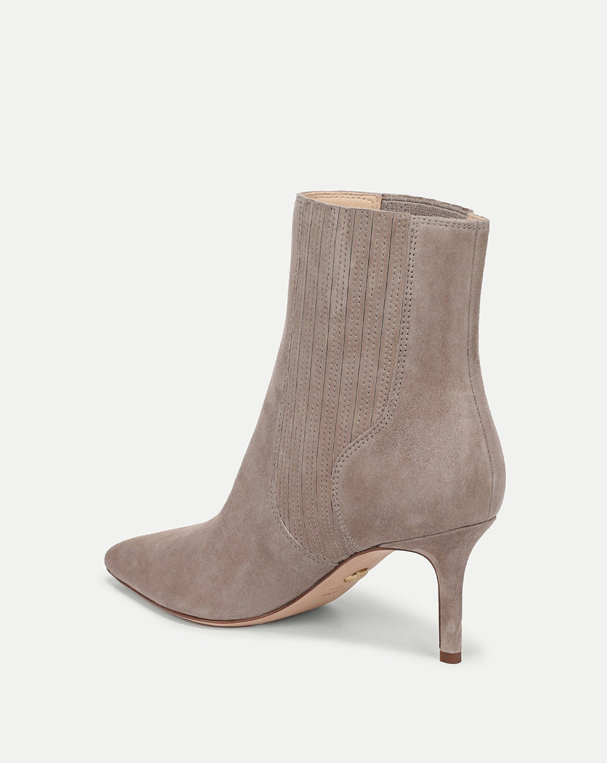 Veronica Beard | Lisa Mid-Heel Ankle Boot in Bark Bark